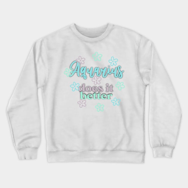 Aquarius Crewneck Sweatshirt by nicolecella98